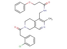 N-({7-[(2-chlorophenyl)acetyl]-3-methyl-5,6,7,8-tetrahydro-2,7-naphthyridin-4-yl}methyl)-3-phenoxypropanamide