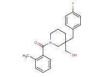 [3-(4-fluorobenzyl)-1-(2-methylbenzoyl)-3-piperidinyl]methanol