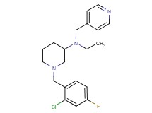 1-(2-chloro-4-fluorobenzyl)-N-ethyl-N-(4-pyridinylmethyl)-3-piperidinamine