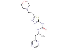 N-(1-methyl-2-pyrazin-2-ylethyl)-N'-[5-(2-morpholin-4-ylethyl)-1,3,4-thiadiazol-2-yl]urea