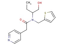 N-[1-(hydroxymethyl)propyl]-2-pyridin-4-yl-N-(2-thienylmethyl)acetamide
