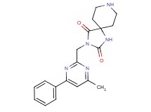 3-[(4-methyl-6-phenyl-2-pyrimidinyl)methyl]-1,3,8-triazaspiro[4.5]decane-2,4-dione hydrochloride