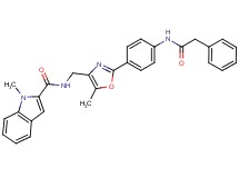 1-methyl-N-[(5-methyl-2-{4-[(phenylacetyl)amino]phenyl}-1,3-oxazol-4-yl)methyl]-1H-indole-2-carboxamide