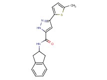 N-(2,3-dihydro-1H-inden-2-yl)-3-(5-methyl-2-thienyl)-1H-pyrazole-5-carboxamide