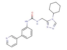 N-[(4-cyclohexyl-4H-1,2,4-triazol-3-yl)methyl]-N'-(3-pyridin-3-ylphenyl)urea