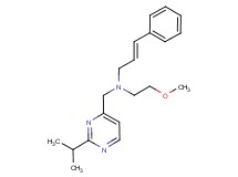 (2E)-N-[(2-isopropylpyrimidin-4-yl)methyl]-N-(2-methoxyethyl)-3-phenylprop-2-en-1-amine