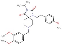 8-(3,4-dimethoxybenzyl)-3-isopropyl-1-[2-(4-methoxyphenyl)ethyl]-1,3,8-triazaspiro[4.5]decane-2,4-dione