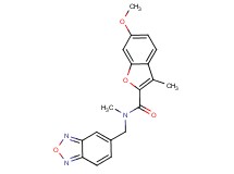 N-(2,1,3-benzoxadiazol-5-ylmethyl)-6-methoxy-N,3-dimethyl-1-benzofuran-2-carboxamide