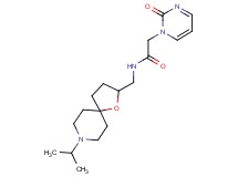 N-[(8-isopropyl-1-oxa-8-azaspiro[4.5]dec-2-yl)methyl]-2-(2-oxopyrimidin-1(2H)-yl)acetamide