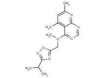 N-[(3-isopropyl-1,2,4-oxadiazol-5-yl)methyl]-N,5,7-trimethylpyrido[2,3-d]pyrimidin-4-amine