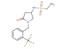 N-{5-oxo-1-[2-(trifluoromethyl)benzyl]-3-pyrrolidinyl}ethanesulfonamide