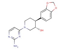 (3S*,4S*)-1-(2-aminopyrimidin-4-yl)-4-(1,3-benzodioxol-5-yl)piperidin-3-ol