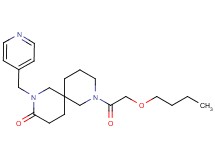 8-(butoxyacetyl)-2-(4-pyridinylmethyl)-2,8-diazaspiro[5.5]undecan-3-one