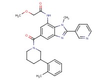 2-methoxy-N-[1-methyl-5-{[3-(2-methylphenyl)-1-piperidinyl]carbonyl}-2-(3-pyridinyl)-1H-benzimidazol-7-yl]acetamide