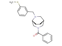 (1R*,5R*)-3-benzoyl-6-[3-(methylthio)benzyl]-3,6-diazabicyclo[3.2.2]nonane