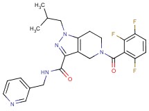 1-isobutyl-N-(3-pyridinylmethyl)-5-(2,3,6-trifluorobenzoyl)-4,5,6,7-tetrahydro-1H-pyrazolo[4,3-c]pyridine-3-carboxamide