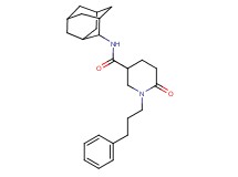 N-2-adamantyl-6-oxo-1-(3-phenylpropyl)-3-piperidinecarboxamide