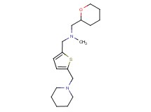N-methyl-1-[5-(piperidin-1-ylmethyl)-2-thienyl]-N-(tetrahydro-2H-pyran-2-ylmethyl)methanamine