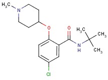 N-(tert-butyl)-5-chloro-2-[(1-methyl-4-piperidinyl)oxy]benzamide