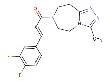 7-[(2E)-3-(3,4-difluorophenyl)-2-propenoyl]-3-methyl-6,7,8,9-tetrahydro-5H-[1,2,4]triazolo[4,3-d][1,4]diazepine