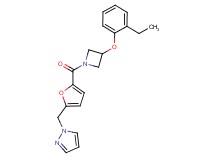 1-[(5-{[3-(2-ethylphenoxy)-1-azetidinyl]carbonyl}-2-furyl)methyl]-1H-pyrazole