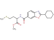 methyl N-[(2-cyclohexyl-1,3-benzoxazol-6-yl)carbonyl]methioninate