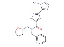 3-(1-methyl-1H-pyrrol-2-yl)-N-(pyridin-2-ylmethyl)-N-(tetrahydrofuran-2-ylmethyl)-1H-pyrazole-5-carboxamide