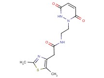 2-(2,5-dimethyl-1,3-thiazol-4-yl)-N-[2-(3,6-dioxo-3,6-dihydropyridazin-1(2H)-yl)ethyl]acetamide