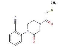 2-{4-[(methylthio)acetyl]-2-oxo-1-piperazinyl}benzonitrile