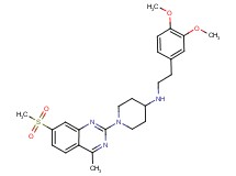 N-[2-(3,4-dimethoxyphenyl)ethyl]-1-[4-methyl-7-(methylsulfonyl)-2-quinazolinyl]-4-piperidinamine