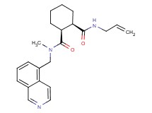 (1S*,2R*)-N'-allyl-N-(isoquinolin-5-ylmethyl)-N-methylcyclohexane-1,2-dicarboxamide