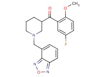 [1-(2,1,3-benzoxadiazol-4-ylmethyl)-3-piperidinyl](5-fluoro-2-methoxyphenyl)methanone