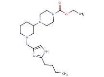ethyl 4-{1-[(2-butyl-1H-imidazol-4-yl)methyl]-3-piperidinyl}-1-piperazinecarboxylate