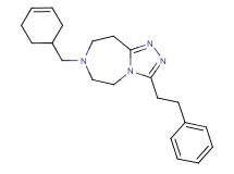 7-(3-cyclohexen-1-ylmethyl)-3-(2-phenylethyl)-6,7,8,9-tetrahydro-5H-[1,2,4]triazolo[4,3-d][1,4]diazepine