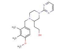 2-[1-(4-methoxy-2,3-dimethylbenzyl)-4-(2-pyrimidinyl)-2-piperazinyl]ethanol