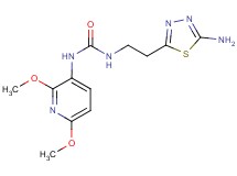 N-[2-(5-amino-1,3,4-thiadiazol-2-yl)ethyl]-N'-(2,6-dimethoxypyridin-3-yl)urea