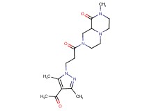 8-[3-(4-acetyl-3,5-dimethyl-1H-pyrazol-1-yl)propanoyl]-2-methylhexahydro-2H-pyrazino[1,2-a]pyrazin-1(6H)-one