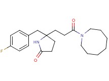 5-[3-(1-azocanyl)-3-oxopropyl]-5-(4-fluorobenzyl)-2-pyrrolidinone