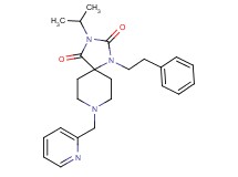 3-isopropyl-1-(2-phenylethyl)-8-(2-pyridinylmethyl)-1,3,8-triazaspiro[4.5]decane-2,4-dione