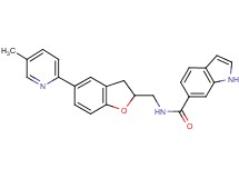 N-{[5-(5-methyl-2-pyridinyl)-2,3-dihydro-1-benzofuran-2-yl]methyl}-1H-indole-6-carboxamide