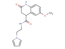 6-methoxy-2-oxo-N-[2-(1H-pyrrol-1-yl)ethyl]-1,2,3,4-tetrahydro-4-quinolinecarboxamide