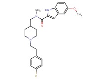 N-({1-[2-(4-fluorophenyl)ethyl]-4-piperidinyl}methyl)-5-methoxy-N-methyl-1H-indole-2-carboxamide