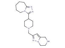 3-[1-(4,5,6,7-tetrahydropyrazolo[1,5-a]pyrazin-2-ylmethyl)-4-piperidinyl]-6,7,8,9-tetrahydro-5H-[1,2,4]triazolo[4,3-a]azepine dihydrochloride