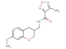 N-[(7-methoxy-3,4-dihydro-2H-chromen-3-yl)methyl]-4-methyl-1,2,5-oxadiazole-3-carboxamide