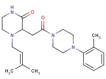 4-(3-methyl-2-buten-1-yl)-3-{2-[4-(2-methylphenyl)-1-piperazinyl]-2-oxoethyl}-2-piperazinone