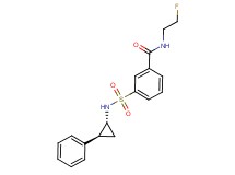 N-(2-fluoroethyl)-3-({[(1R*,2S*)-2-phenylcyclopropyl]amino}sulfonyl)benzamide