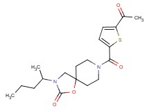 8-[(5-acetyl-2-thienyl)carbonyl]-3-(1-methylbutyl)-1-oxa-3,8-diazaspiro[4.5]decan-2-one