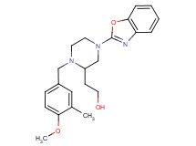 2-[4-(1,3-benzoxazol-2-yl)-1-(4-methoxy-3-methylbenzyl)-2-piperazinyl]ethanol