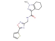 1-methyl-N-{[5-(2-thienyl)-1,2,4-oxadiazol-3-yl]methyl}-4,5,6,7-tetrahydro-1H-indazole-3-carboxamide