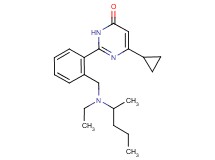6-cyclopropyl-2-(2-{[ethyl(1-methylbutyl)amino]methyl}phenyl)pyrimidin-4(3H)-one